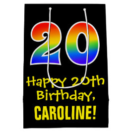 20:e födelsedagen: Roligt, fetstil, färgstark, reg