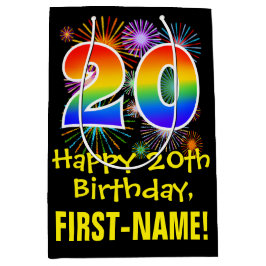 20:e födelsedagen: Roligt Fireworks Mönster + regn