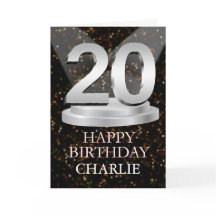 20:e födelsedagsbelysningen lägger till ett Namn-k