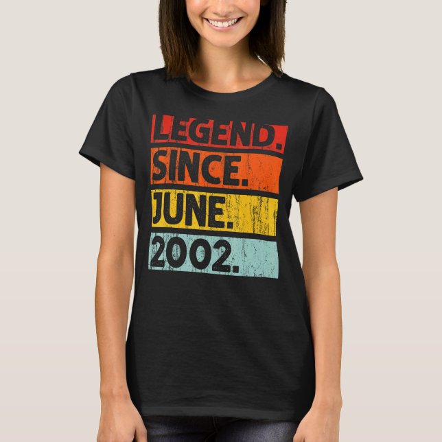 20:e födelsedagslätten sedan juni 2002 20 år gamma t shirt (Framsida)