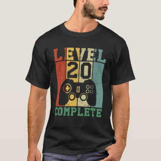 20:e födelsedagsnivån 20 fullständig t shirt