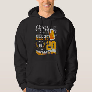 20:e födelsedagstjuren och Öl till 20 år födda i Hoodie