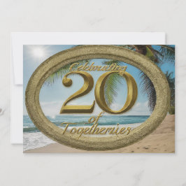 20:e inbjudan till Anniversay Bröllop