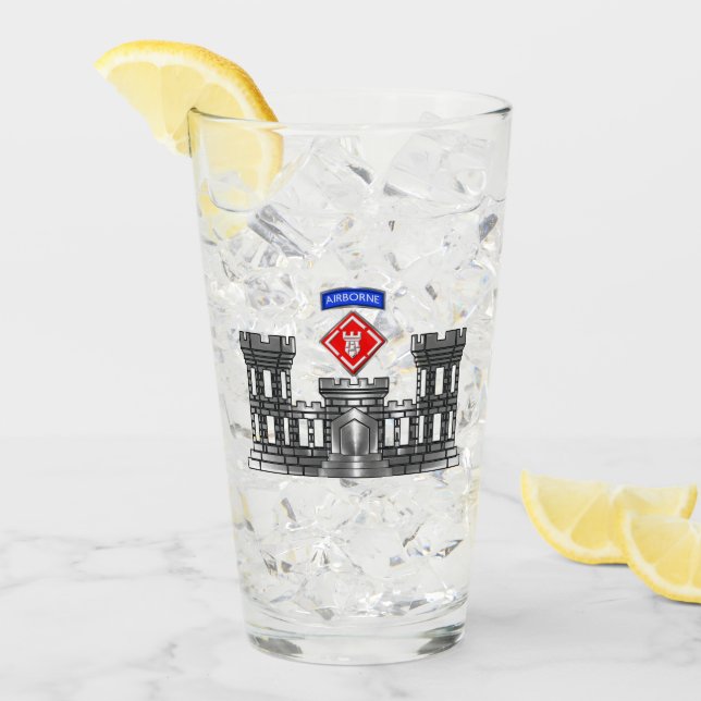 20:e Ingenjör Brigade-Airborne Chrome Castle Glaskopp (Framsida Ice)