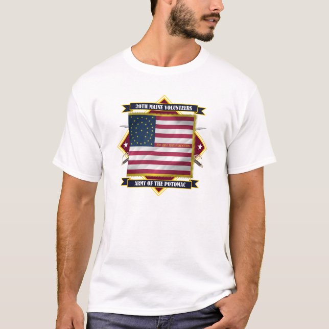 20:e maine Volunteers Tee (Framsida)