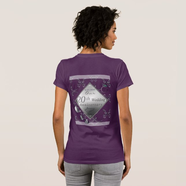 20:e Platinum Emerald-årsdagen T Shirt (Hel baksida)