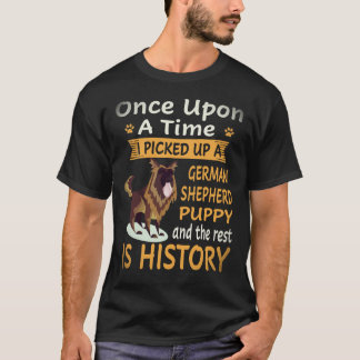 20 En gång tog jag upp en tysk schäferhund T Shirt