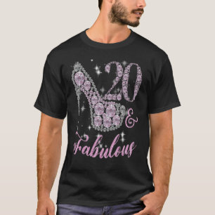 20 Fabulous Sparkly Shiny Heel 20:e Lycklig-fågeln T Shirt