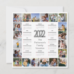 20 Fotokollage Lägg till ditt SMS 2022-kalenderkor