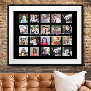 20 Fotomallkollage med Anpassningsbar Text Poster