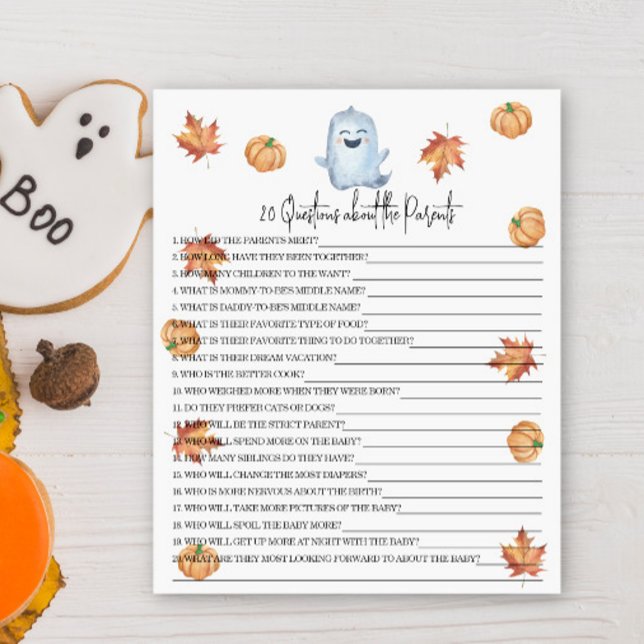 20 Frågor om Föräldrarna baby shower-spel (Skapare uppladdad)