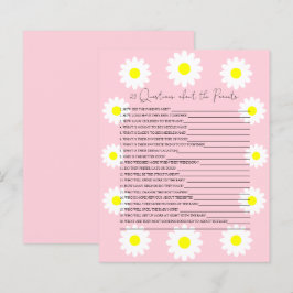 20 frågor om föräldrarnas baby shower-spel