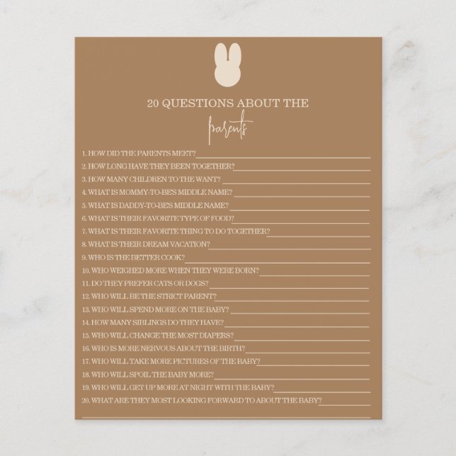 20 frågor om föräldraspelet (Framsida)