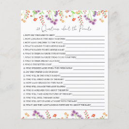 20 Frågor om Parents babyduschspel