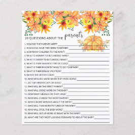 20 Frågor om Parents babyduschspel