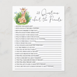 20 Frågor om Parents babyduschspel