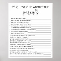 20 Frågor om Parents babyduschspel