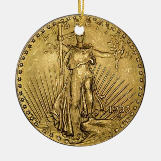 $20 GULD BIET JULGRANSPRYDNAD KERAMIK (Framsidan)