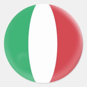 20 italienska flagga för liten klistermärkeitalien runt klistermärke