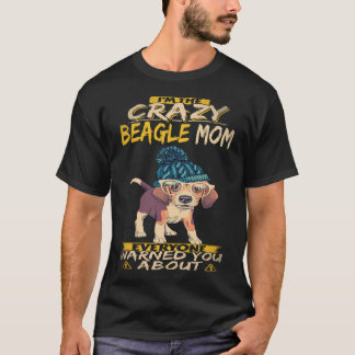 20 Jag Är Den Galna Beagle Mamma Beagle T Shirt