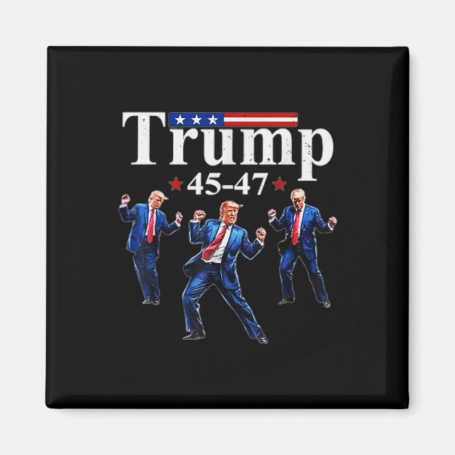 20 januari 2025 Invigningsdags Trump Dance Magnet (Framsidan)
