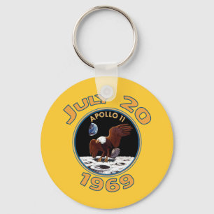 20 juli, 1969 Apollo 11 Uppdrag till Måne Nyckelring