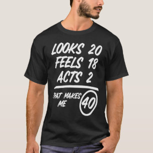20 känner 18 lagar 2 1980 40 födelsedagar t shirt