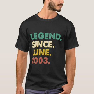 20 Legend Since June 2003 20Th T Shirt