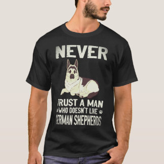 20 Lita Aldrig På En Man Som Inte Gillar Tysk Shep T Shirt