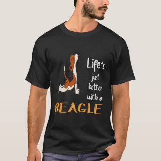 20 Livet är bara bättre med en Beagle T Shirt