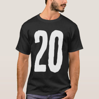 20 Lycklig-dagars Py Lava-typsnitt T Shirt