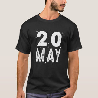 20 maj Party Särskilda tillfällen för tä T Shirt