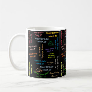 20 Mars Födelsedagsmugg Kaffemugg