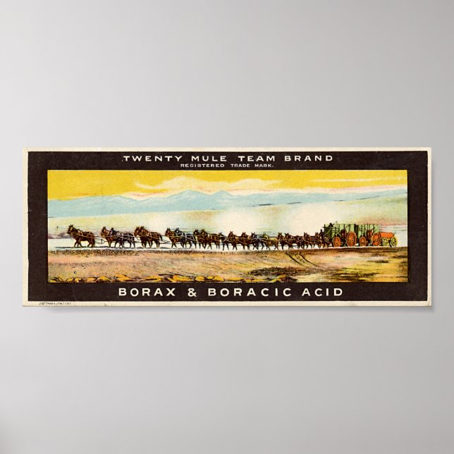 20 Mule Team Borax Poster (Framsidan)
