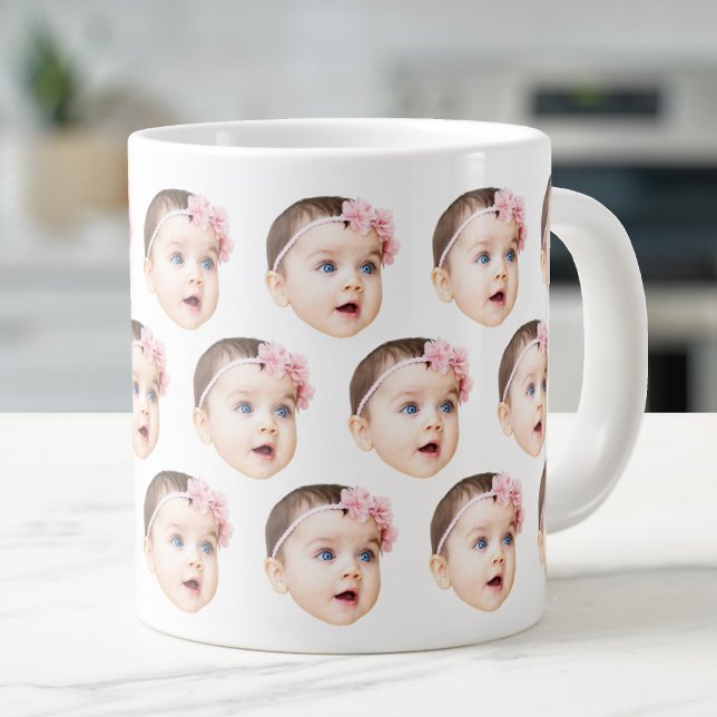 20 Oz Jumbo Baby Ansikte Fototsspecialitet Jumbo Mugg (Skapare uppladdad)