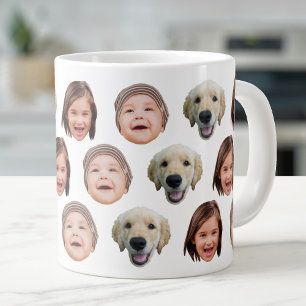 20 Oz Jumbo Family Ansikte 3-fotospecialitet Mugg