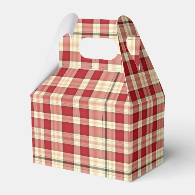 20-PARTEMENTETS FAVOR BOX, Gable Presentaskar (Framsidan Sidan)