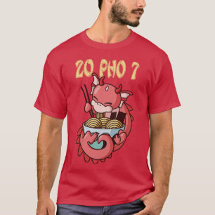 20 Pho 7 Kawaii Dragon RamenOtaku T Shirt
