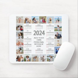 20 Photo Collage 2024 Year at a Glance Calendar Musmatta