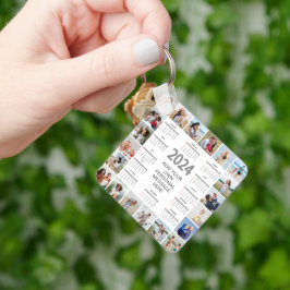 20 Photo Collage 2024 Year at a Glance Calendar Nyckelring