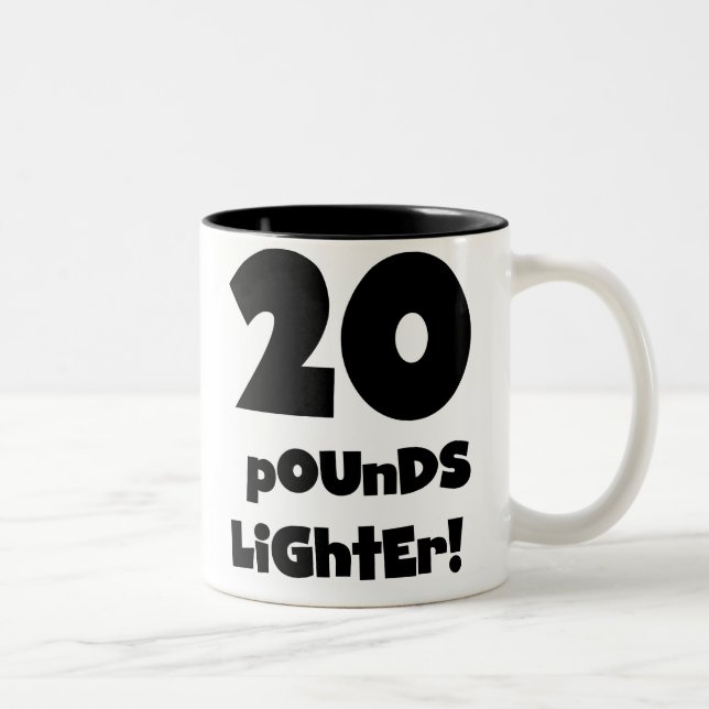20 Pounds Lighter Två-Tonad Mugg (Höger)