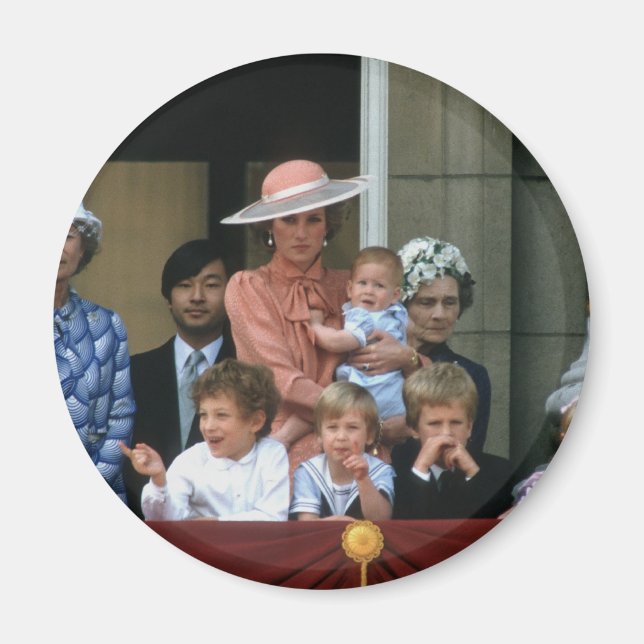 20 Prince William Buckingham Palace 1985 Magnet (Framsidan)