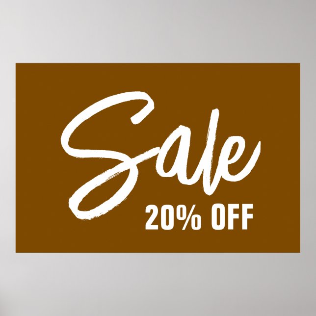 20% reaaffisch, stor reaaffisch för butik poster (Framsidan)