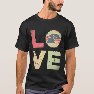 20 Retro vintage Dachshund Hund Mamma Gåvor Dachsh T Shirt