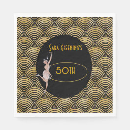 20:s Flapper Twenties Underbar Gatsby 1920 Pappersservett