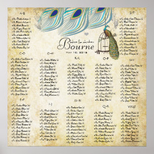 20:s sittplatsplan 12 Bord Poster
