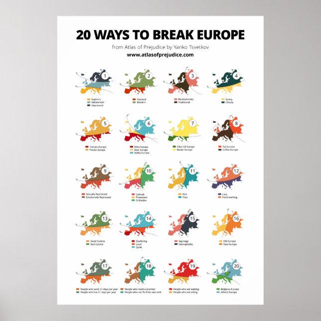 20 sätt att bryta Europa Poster (Framsidan)