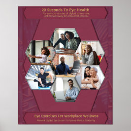 20 sekunder till Öga hälsa Poster
