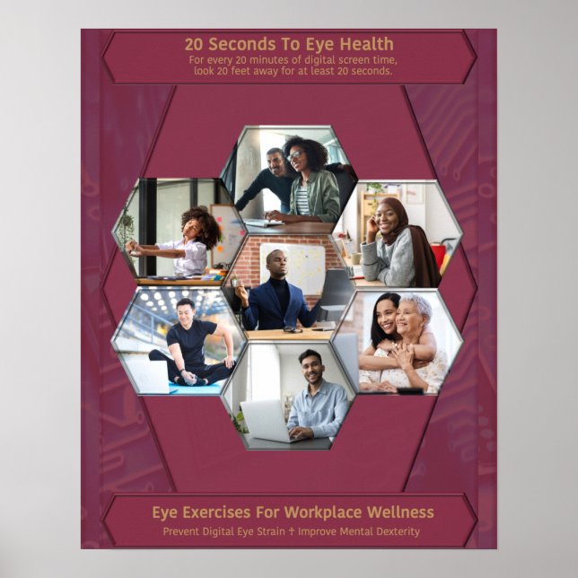 20 sekunder till Öga hälsa Poster (Framsidan)