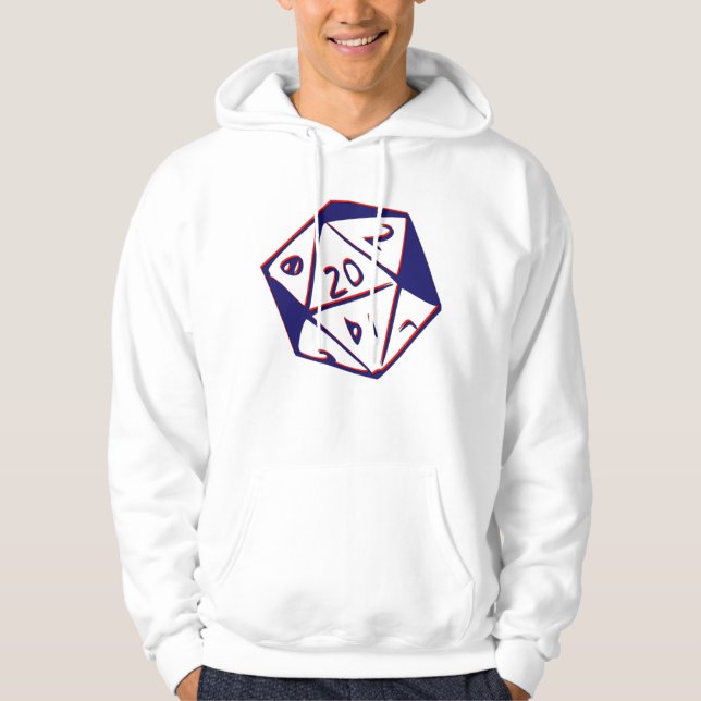 20-sidig tärning hoodie (Framsida)